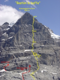 Image 2005 'Baston labaffe', ScheideggWetterhorn 3351m